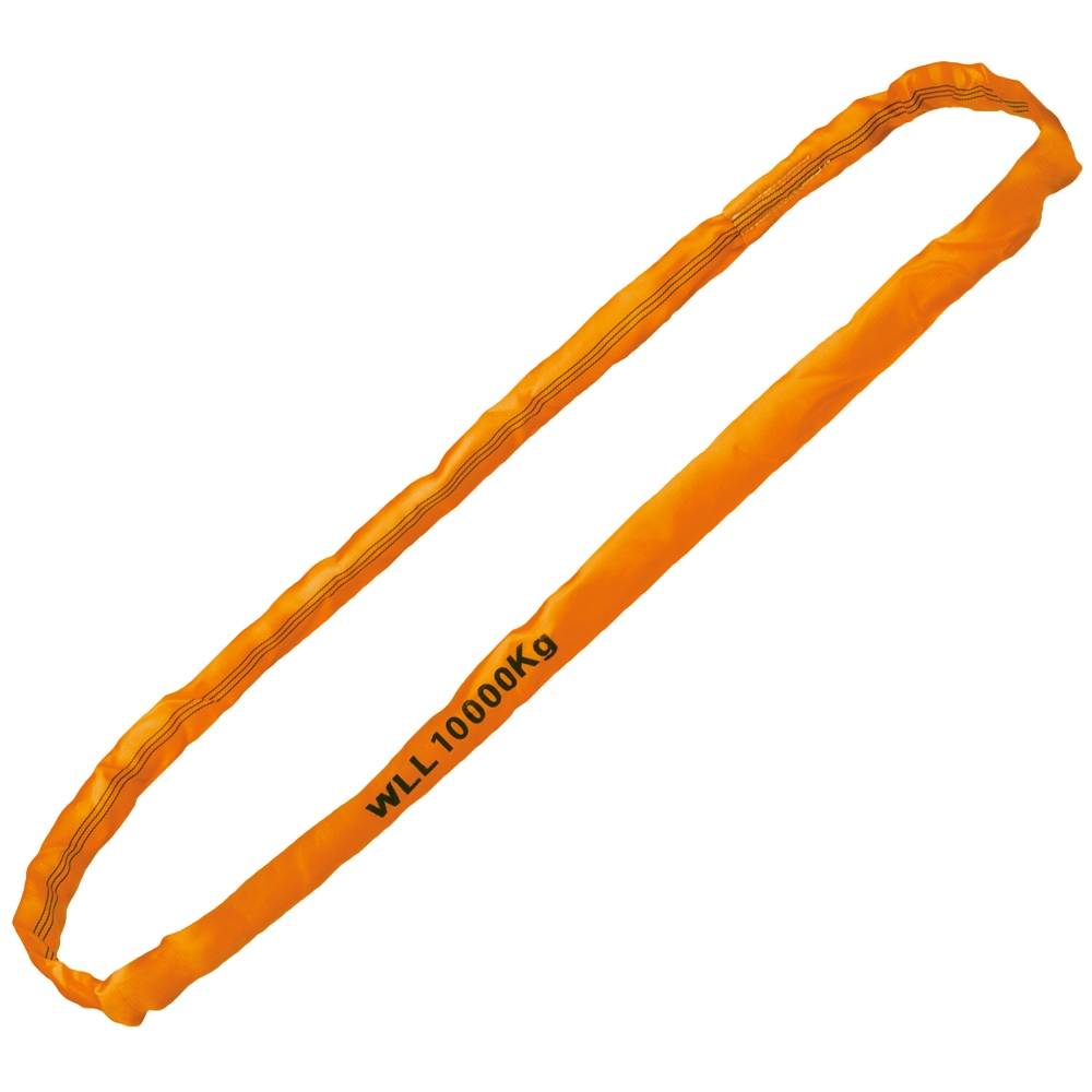 RUNDSCHLINGE, WLL 10000 kg, ORANGE, Einfachmantel, SF 7 1 Länge: 3