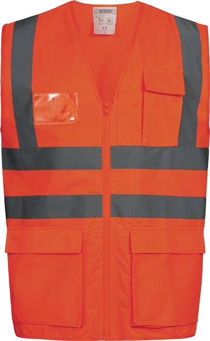 SAFESTYLE 23511-4 Warnweste EWALD Größe XXL orange EN ISO 20471 Kl.2/EN ISO 1368