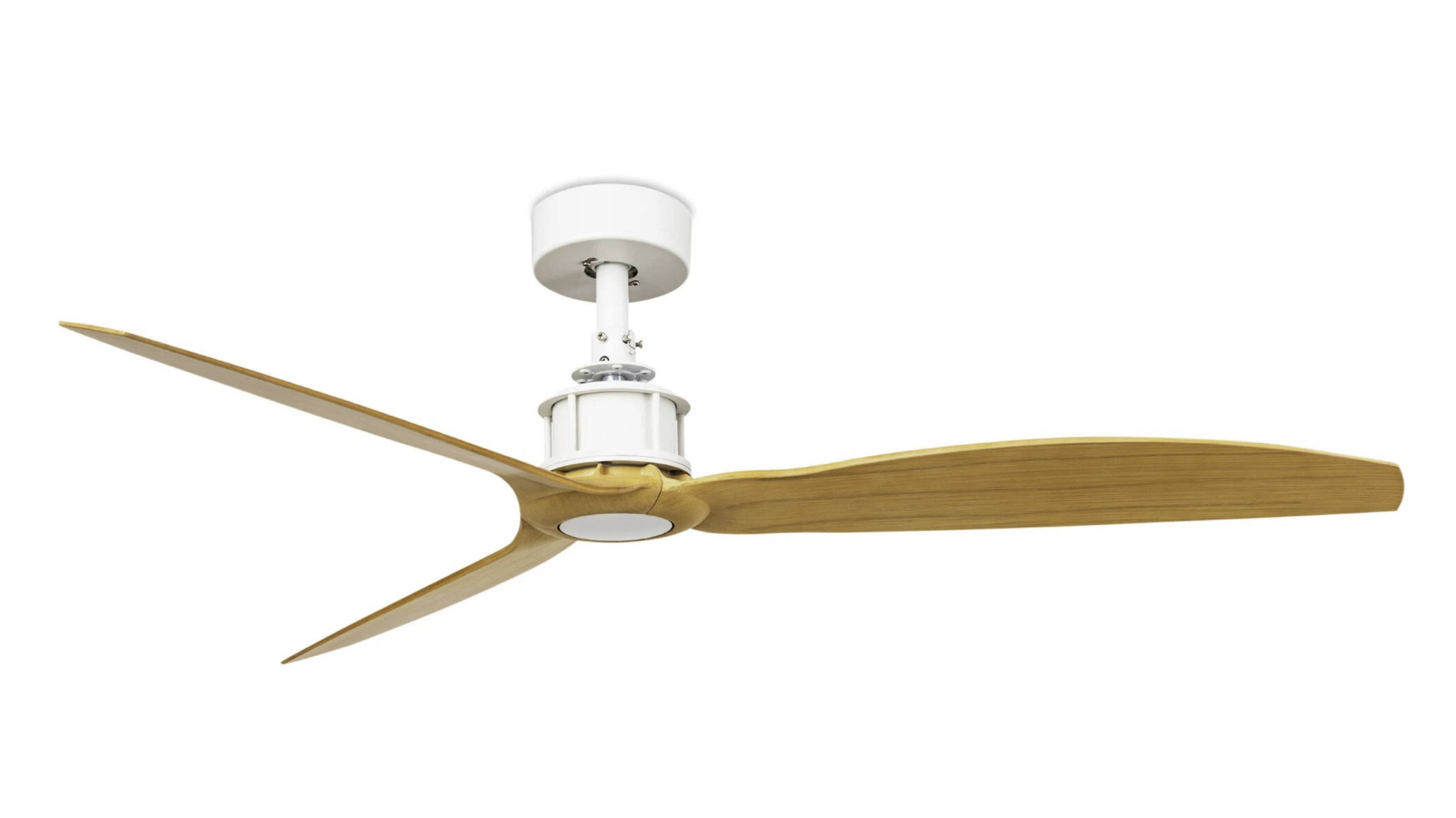 DC Deckenventilator Just Fan Weiß / Holz