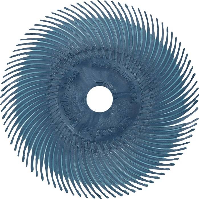 3M 30129 Radialbürstenscheibe RB-ZB Typ C D. 75 mm Körnung 400 blau 20000 min-¹