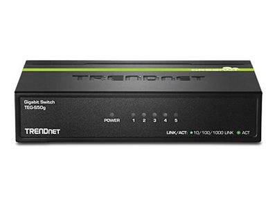 TRENDnet Switch 5 Port Gbit Desktop Metall Multimedia-Technik Switche