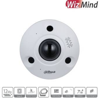 Dahua - IPC-EBW81242-AS-S2 - IP - Fisheye, - 12MP/WizMind - 1,85 mm fix Objektiv - H.265/H.264/MJPEG Codec - Eingebaute