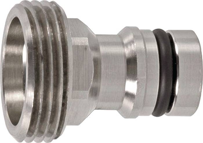 GEKA 46.1711 Gerätestecker GEKA plus-Stecksystem Messing vernickelt Außengewind