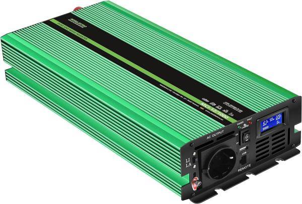 Wechselrichter Mobilektro MCI-12/1000, mit integriertem 20A Ladegerät, 12V DC, 1000W