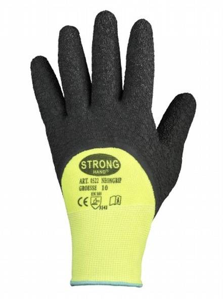 STRONGHAND 0522-10H Handschuhe NEONGRIP Größe 10 neongelb/schwarz EN 420, EN 388