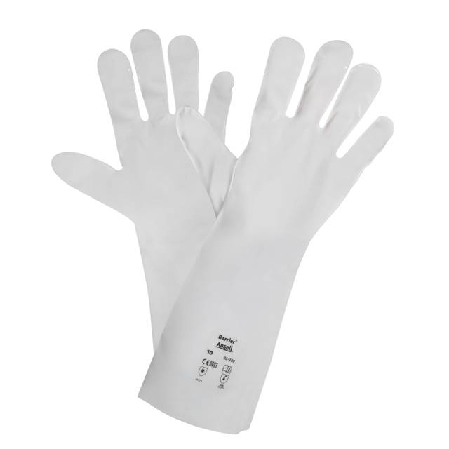 Ansell Chemikalienschutzhandschuhe 02-100 Gr.10 BARRIER weiss