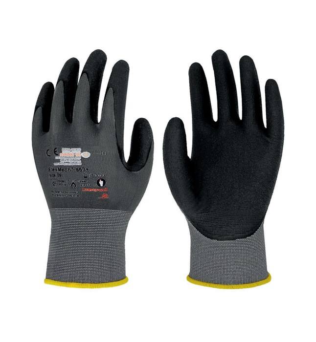 HONEYWELL 066309841E Handschuhe FlexMech 663+ Größe 9 grau/schwarz Polyamid/Nitr