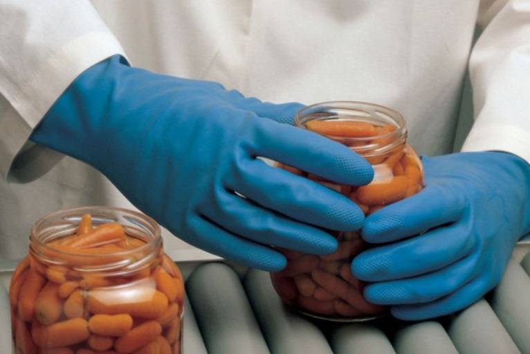 Mapa Vital (ex: SUPERFOOD) 177 Gr.6 Handschuh Naturlatex, blau