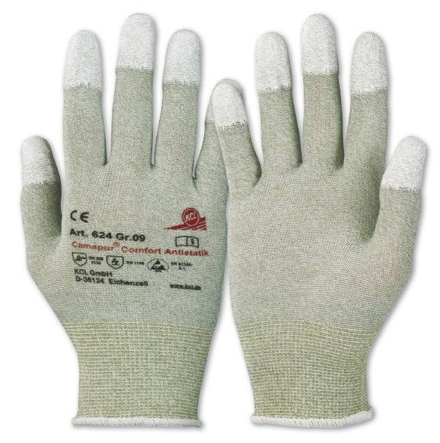 KCL 624 Camapur Comfort Antistatik Gr. 9 Polyamid mit Kupferfaden Fingerspitzen