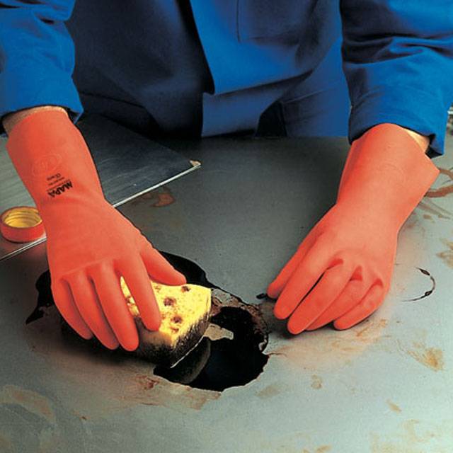 Mapa 180 Vital (ex: DUO-NIT) Gr.6 Handschuh Naturlatex Nitril Mix, rot