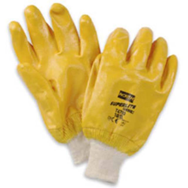 Honeywell T4700 Gr. 8 (M) NORTH Superlite Plus Nitril, gelb, Strickbund