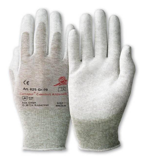 KCL 625 Camapur Comfort Antistatik Gr. 10 Polyamid mit Kupferfaden Innenhand PU-