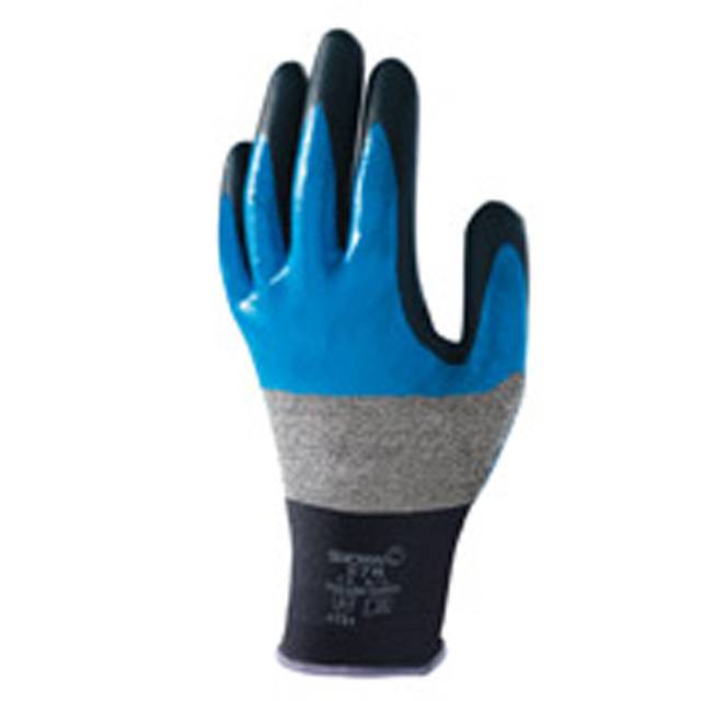 SHOWA® 376R Gr.6 (S) Schutzhandschuh 220-260 mm Polyester, Nylon, Nitril
