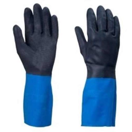 Best© ChemMaster™ CHM Gr.10 Handschuh Neopren, Naturlatex, 305 mm schwarz-blau