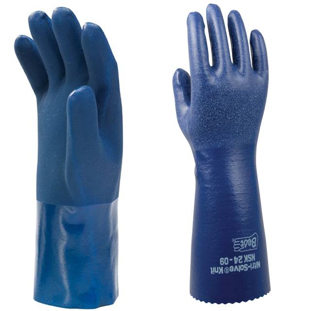 SHOWA Best NSK 24 EBT Gr.9 (M) Nitril, Baumwolle königsblau gerauht Handschuh