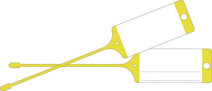 EICHNER 9219-00777 Warenanhänger gelb neutral 100St./Karton