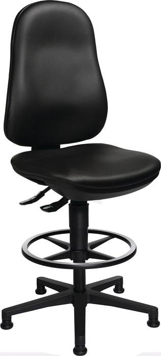 TOPSTAR 8170D10T Arbeitsdrehstuhl Point 70 C Bodengleiter + Fußring Kunstlederpo