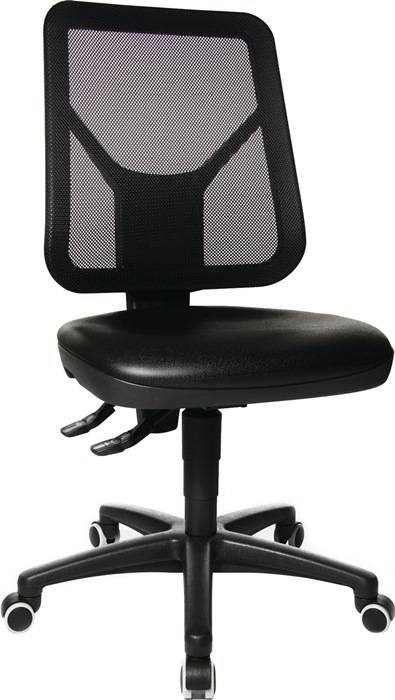TOPSTAR 73280PU0H Arbeitsdrehstuhl TEC 80 Rollen Polyurethanschaum schwarz 410-5