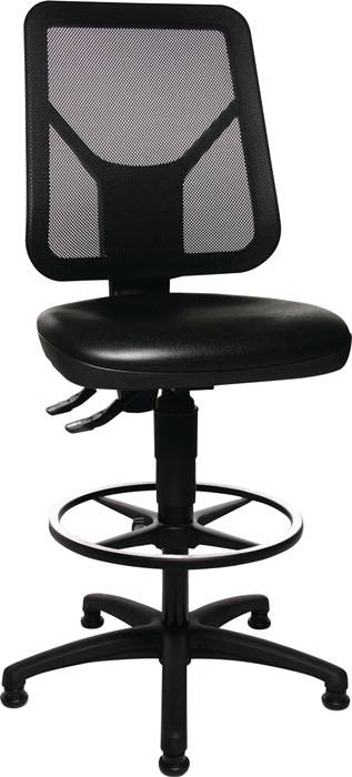 TOPSTAR 73280PU0T Arbeitsdrehstuhl TEC 80 C Bodengleiter + Fußring Polyurethansc