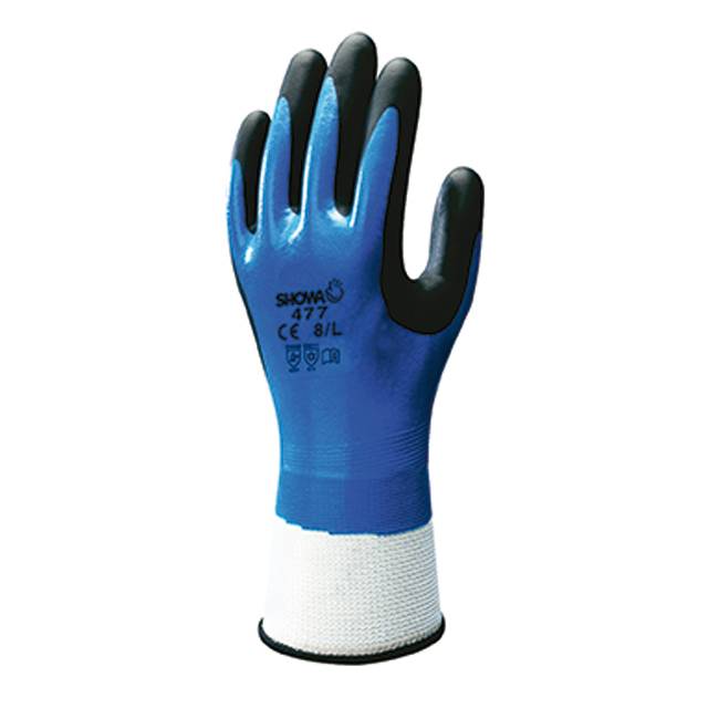 SHOWA® 477 Handschuh Nitrile Foam Grip Gr.8(L) Polyester, Nylon, Nitril Iso-Acr