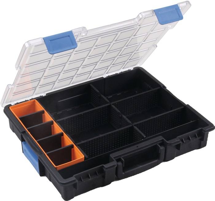 ALLIT 454270 Sortimentskasten Euro Plus Pro B440xT355xH76mm 12 Fächer 10 Trennst