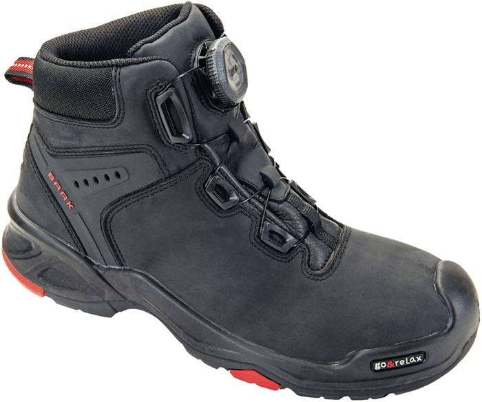BAAK 6642-40 Sicherheitsstiefel Braxton Größe 40 schwarz/rot S3 SRC HRO EN ISO 2