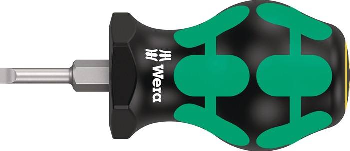 WERA 5008840001 Schraubendreher 335 Stubby Schneidenbreite 3,5 mm Klingenlänge 2