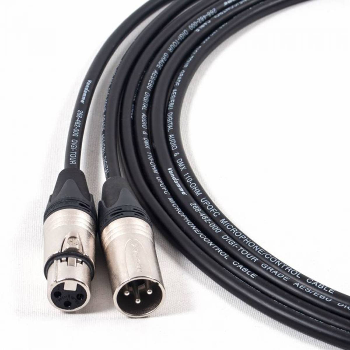 Van Damme Digitour AES/EBU & DMX 110 Ohm Kabel & Mikrofonkabel (Neutrik XLR-m / XLR-f) 5m