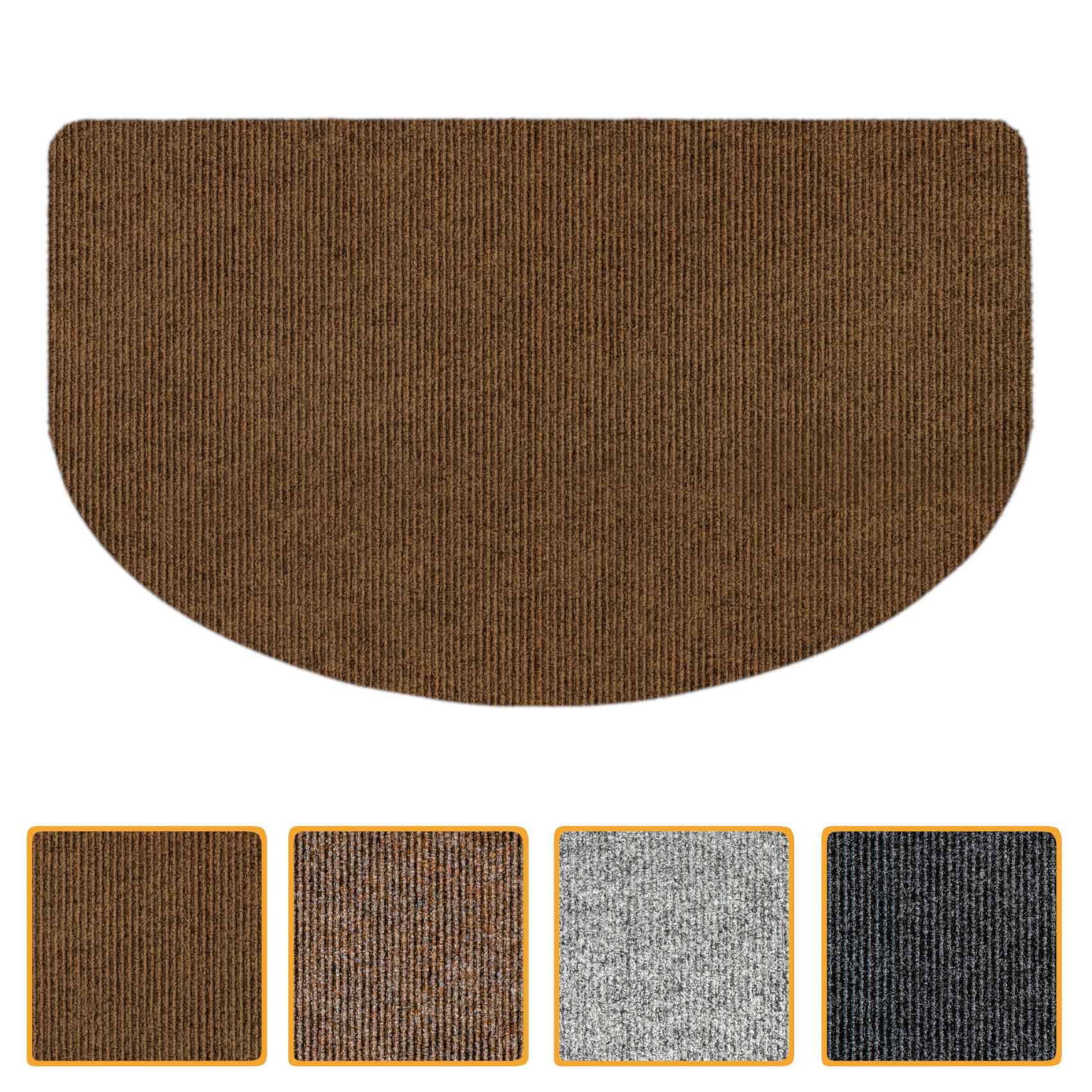 ANRO Schmutzfangmatte Sauberlaufmatte Schmutzfangläufer Teppich Läufer Flur STRIBET 45x75cm Hellbraun --- !!! --- ABGESCHRIEBEN --- !!! ---