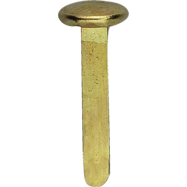 Musterbeutelklammer rund Gr. 3 7x17mm vermessingt VE=100 Stück