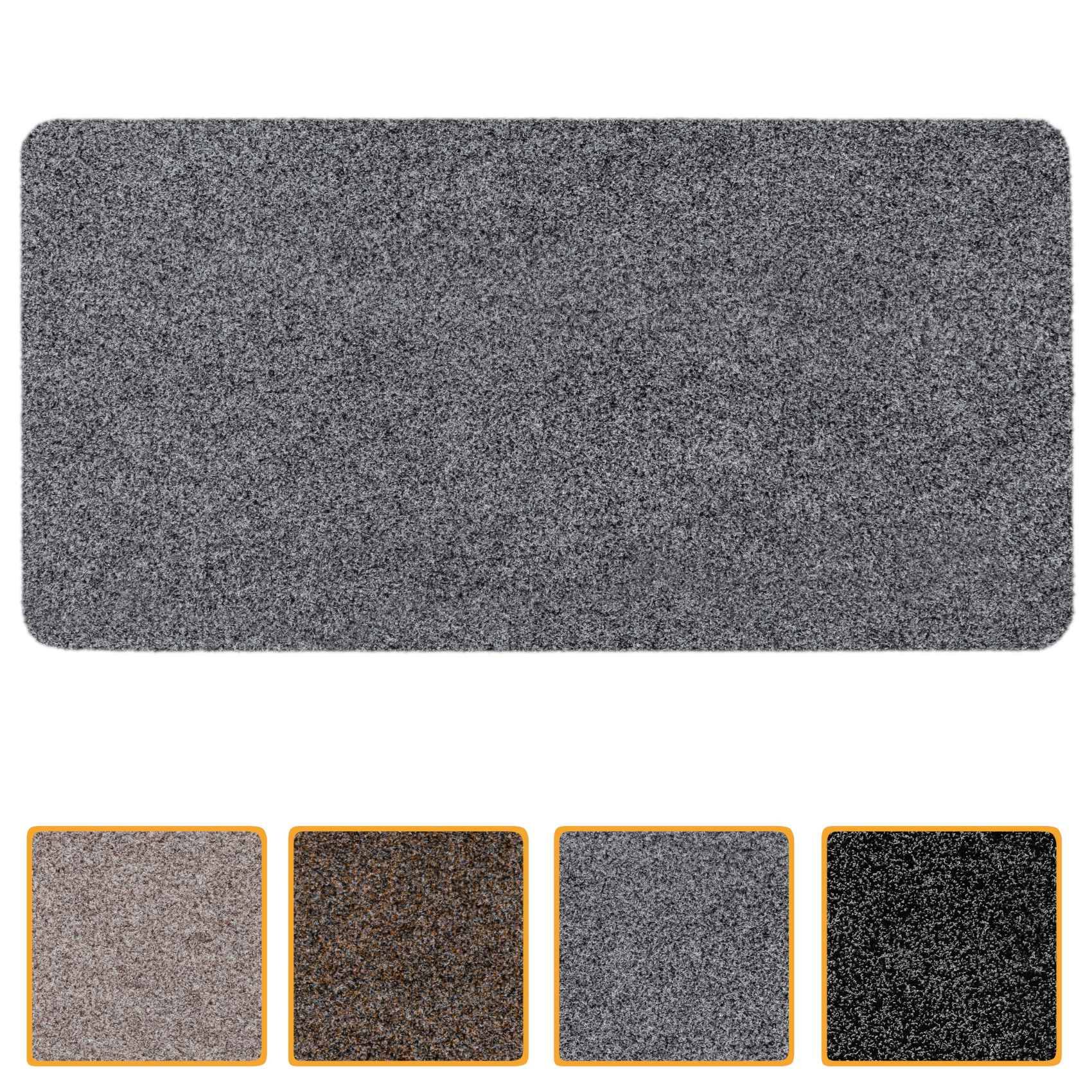 Fußabtreter Schmutzfangmatte Fußmatte Sauberlaufmatte Fußabstreifer Eingang POET 80x120cm Grau