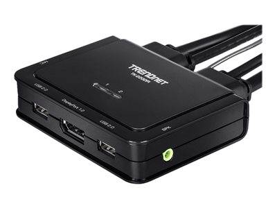 TRENDnet KVM Switch Kit 2-port 4K DisplayPort Signalsteuerung KVM KVM Switches
