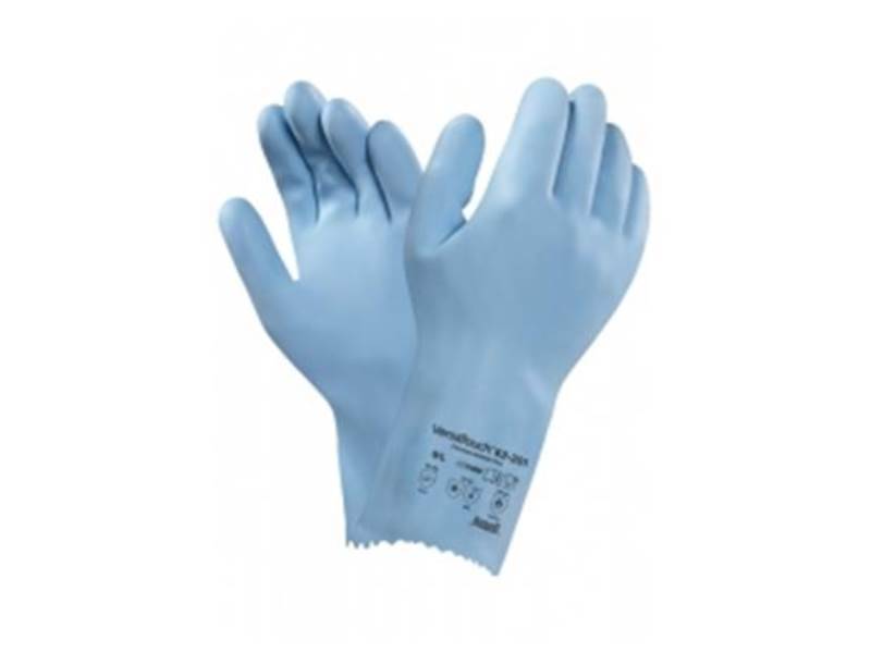 Ansell 62-201 VersaTouch® Gr.7 Naturlatexhandschuh, hellblau, Nylonträger