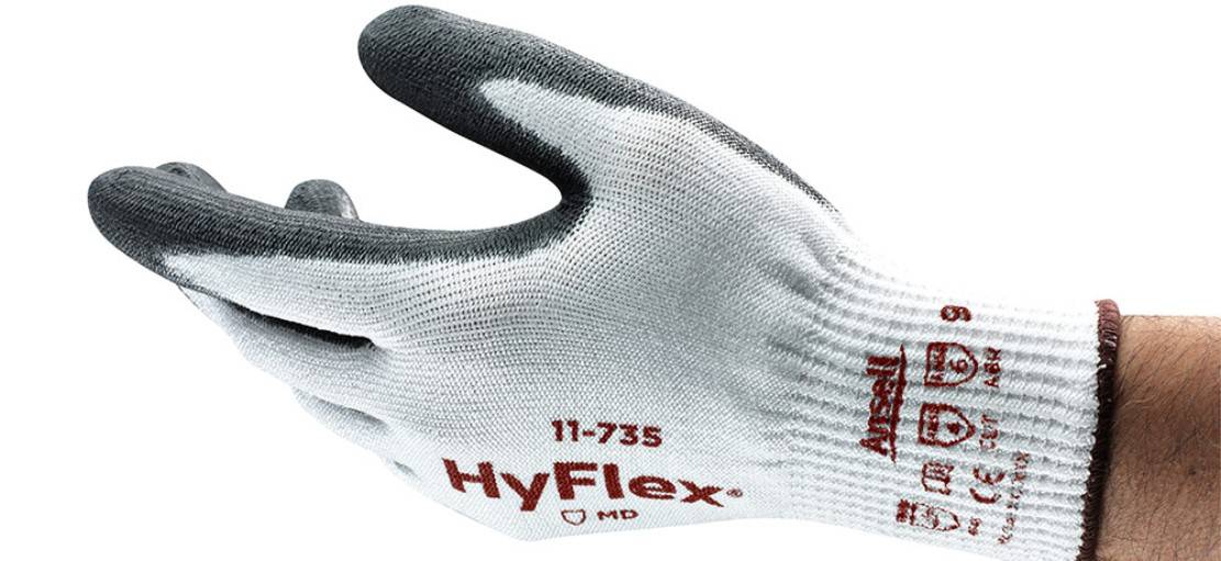 Ansell HyFlex® 11-735 Gr.7 PU-Beschichtung auf INTERCEPT Handschuh