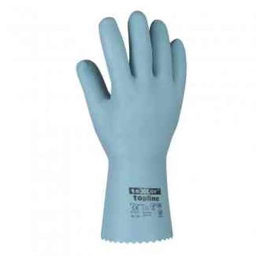 Texxor 2240_7 Gr.7 topline, Chemikalienschutzhandschuhe, Kat. 3 Naturlatex