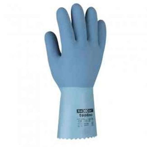 Texxor 2250_7 Gr.7 topline, Chemikalienschutzhandschuhe, Kat. 3 Naturlatex