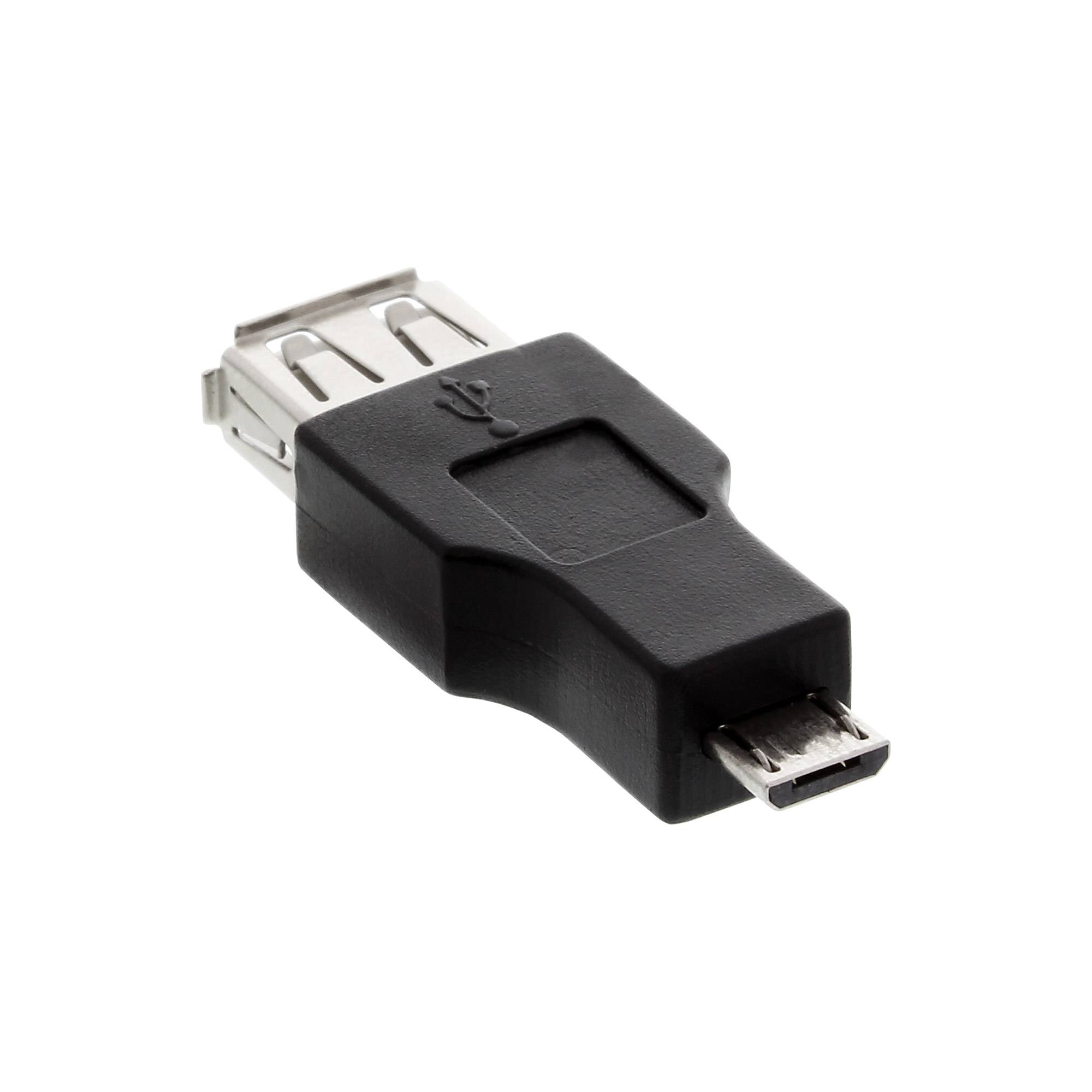 INLINE - Micro-USB OTG Adapter - Micro-B Stecker an USB A Buchse