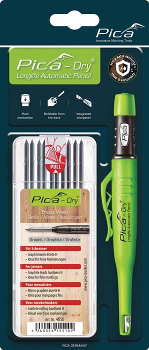 PICA 30405 Bau-/Tieflochmarker Pica-Dry + Minenset graphit + Minenset 4000 871