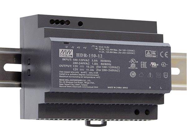 INDUSTRIELLES DIN-SCHIENEN-NETZTEIL - EINZELNER AUSGANG - 150 W - 12 V