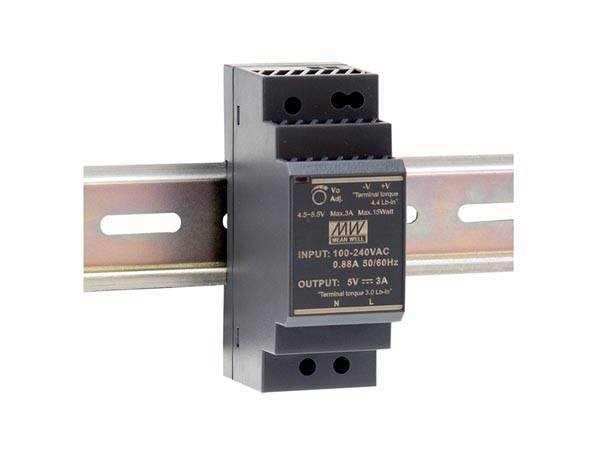 INDUSTRIE-NETZTEIL - 1 AUSGANG - HUTSCHIENENMONTAGE - 30 W - 12 V - 2 A