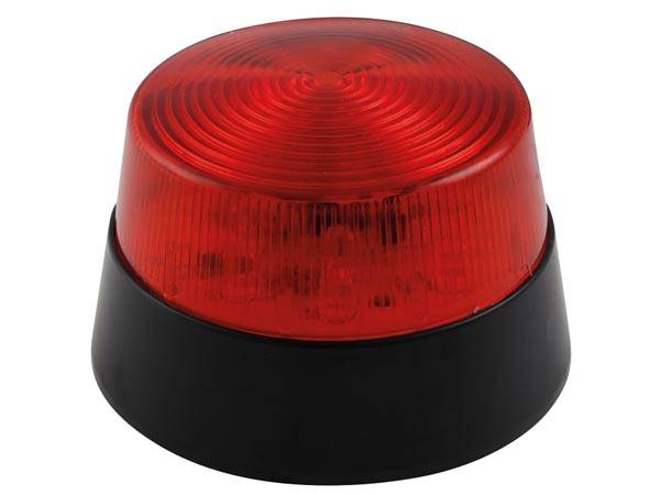 LED-BLITZLICHT - ROT - 12 VDC - ø 77 mm