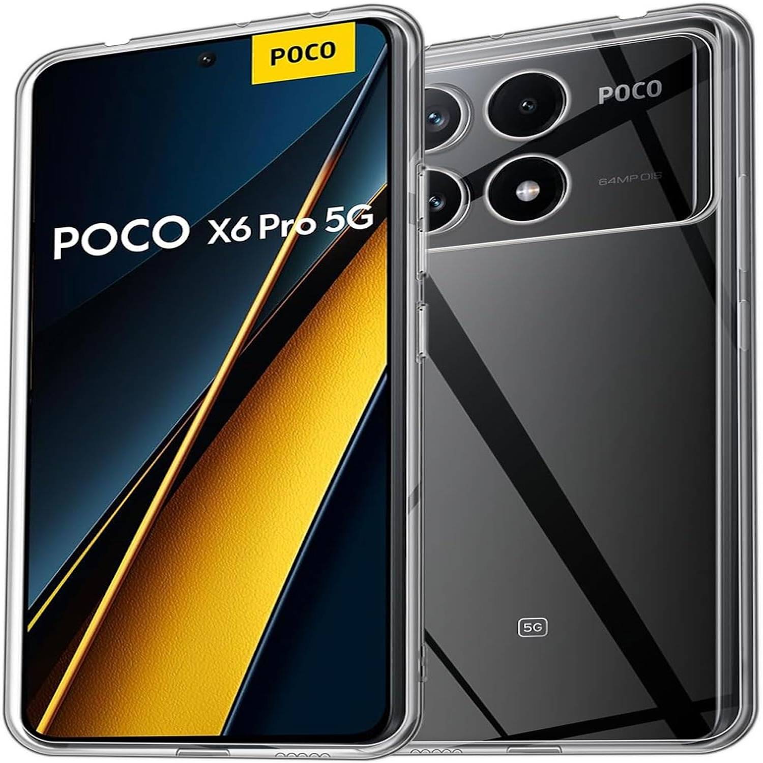 Für Xiaomi Redmi K70E / Poco X6 Pro Silikon TPU Hülle dünn Transparent