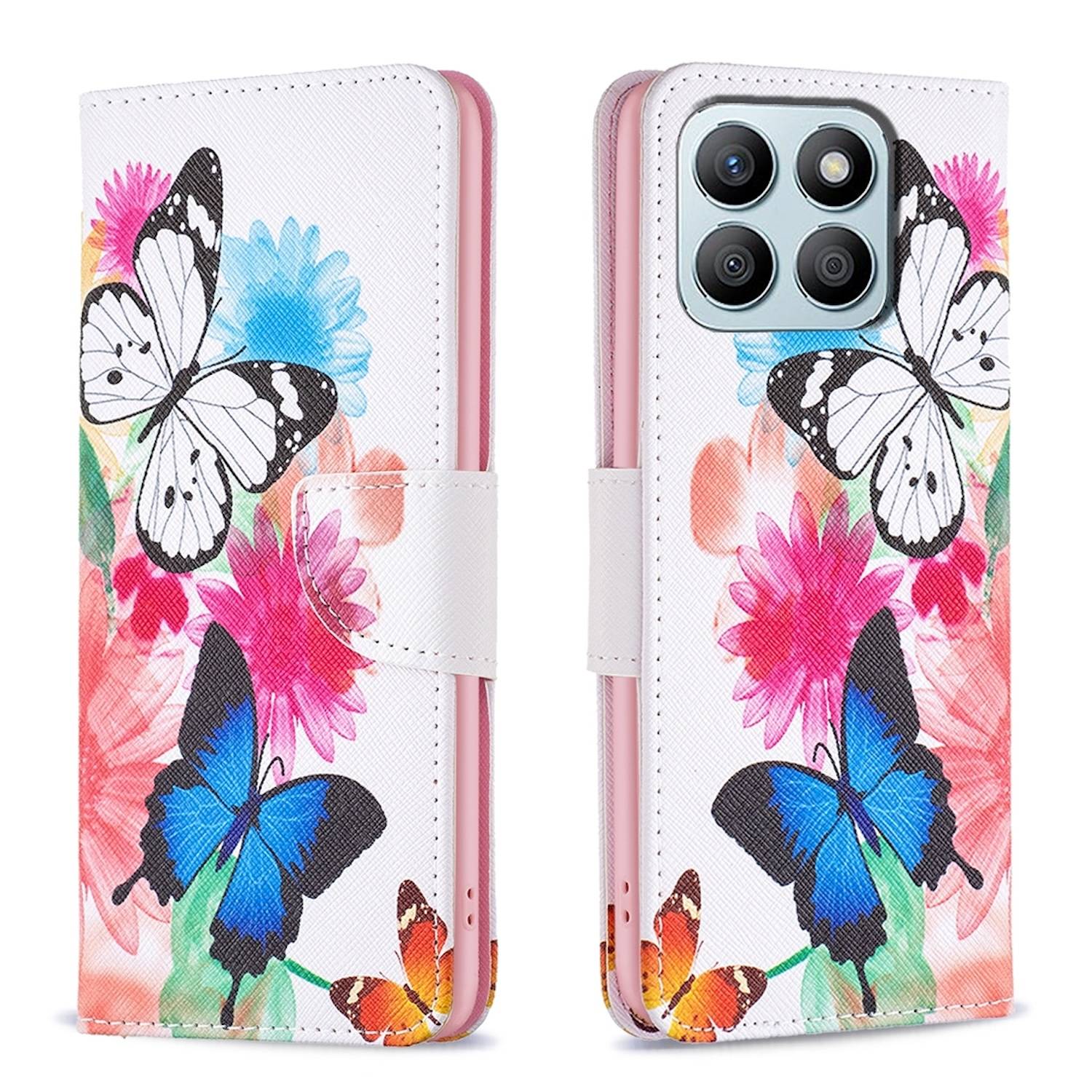 Für Honor X8b Kunst Leder Book Wallet Schutz Tasche Hülle Case Motiv 2