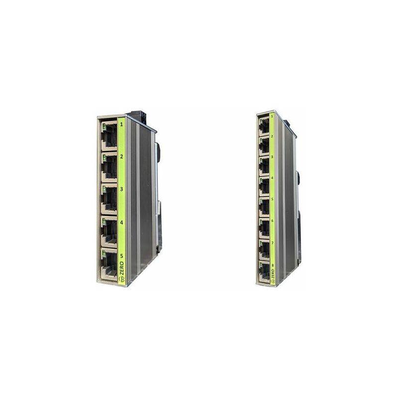 TERZ Unmanaged Industrial Ethernet Switch ZERO-RS, 8 Port