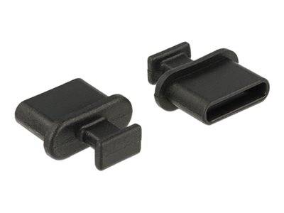 DELOCK Staubschutz USB TypC-Buchse m. Griff schwarz 10 St Multimedia-Technik Netzwerkzubehör