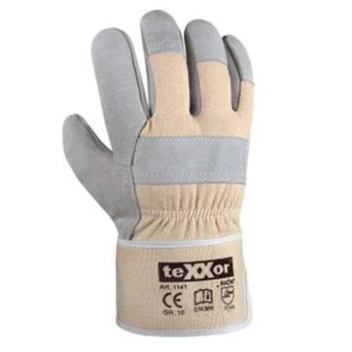teXXor RHÖN, TOP Rindkernspaltleder- Handschuhe, Kat. 2 1141_10 Gr.10