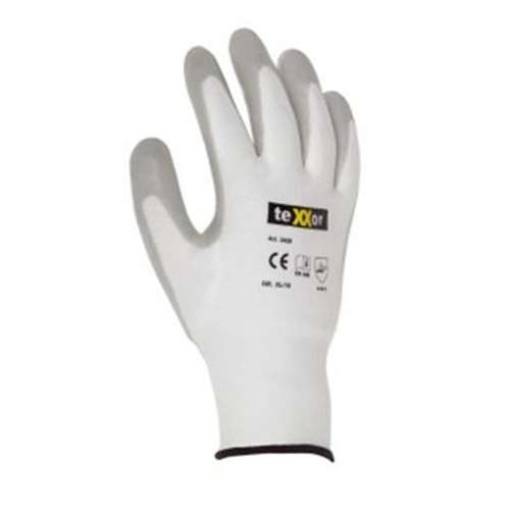teXXor Nylon-Strickhandschuhe 2420_10 Gr.10 Kat.2, Nitril beschichtet