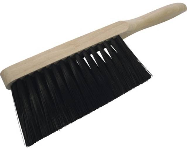 Lessmann 124801CC Handfeger 320 x 35 x 18 mm 4 Reihen Nylon PP schwarz 0,40 m