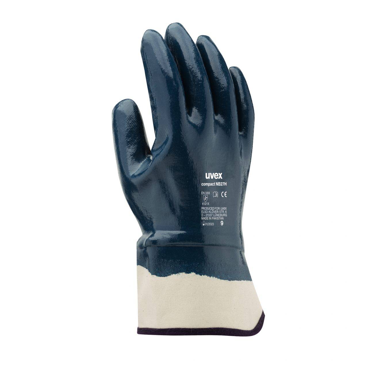 Uvex 6094510 Schutzhandschuhe compact NB27H 60945 Größe 10