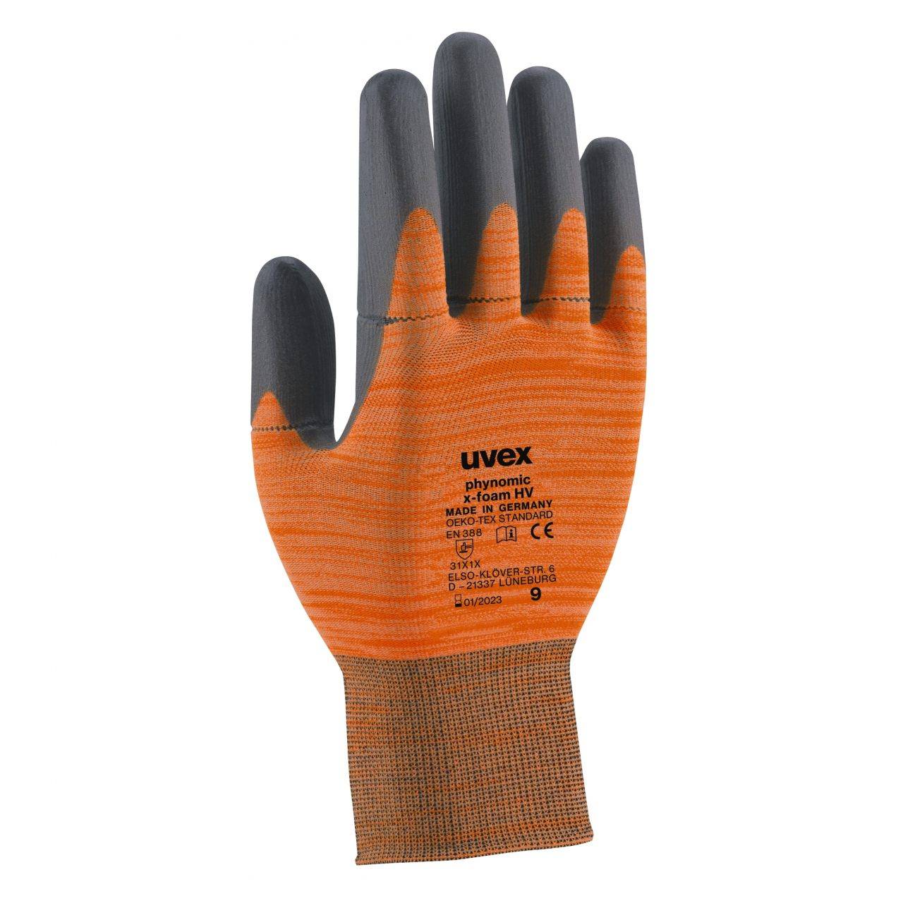Uvex 6005408 Schutzhandschuhe phynomic x-foam HV 60054 Größe 8